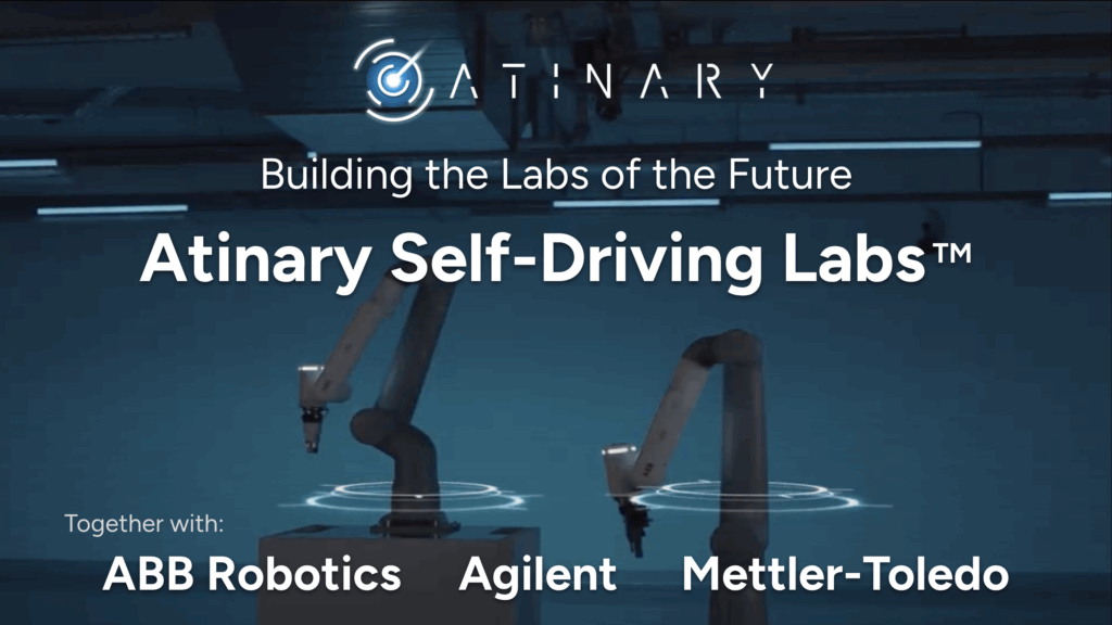 Image of the Labs of the Future with Atinary Self-Driving Labs Technology, together with ABB Robotics, Agilent, and Mettler Toledo